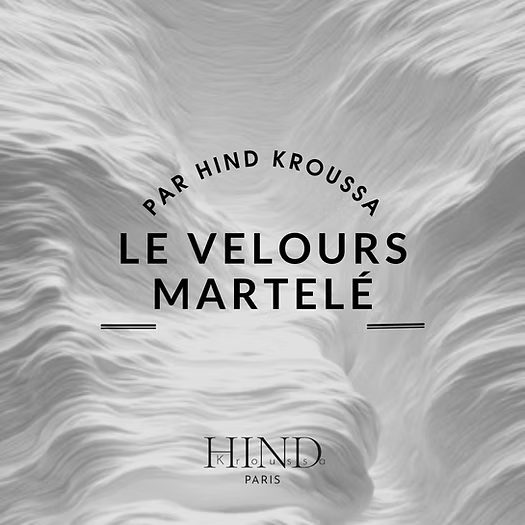 Le velours martelé : texture et reflets