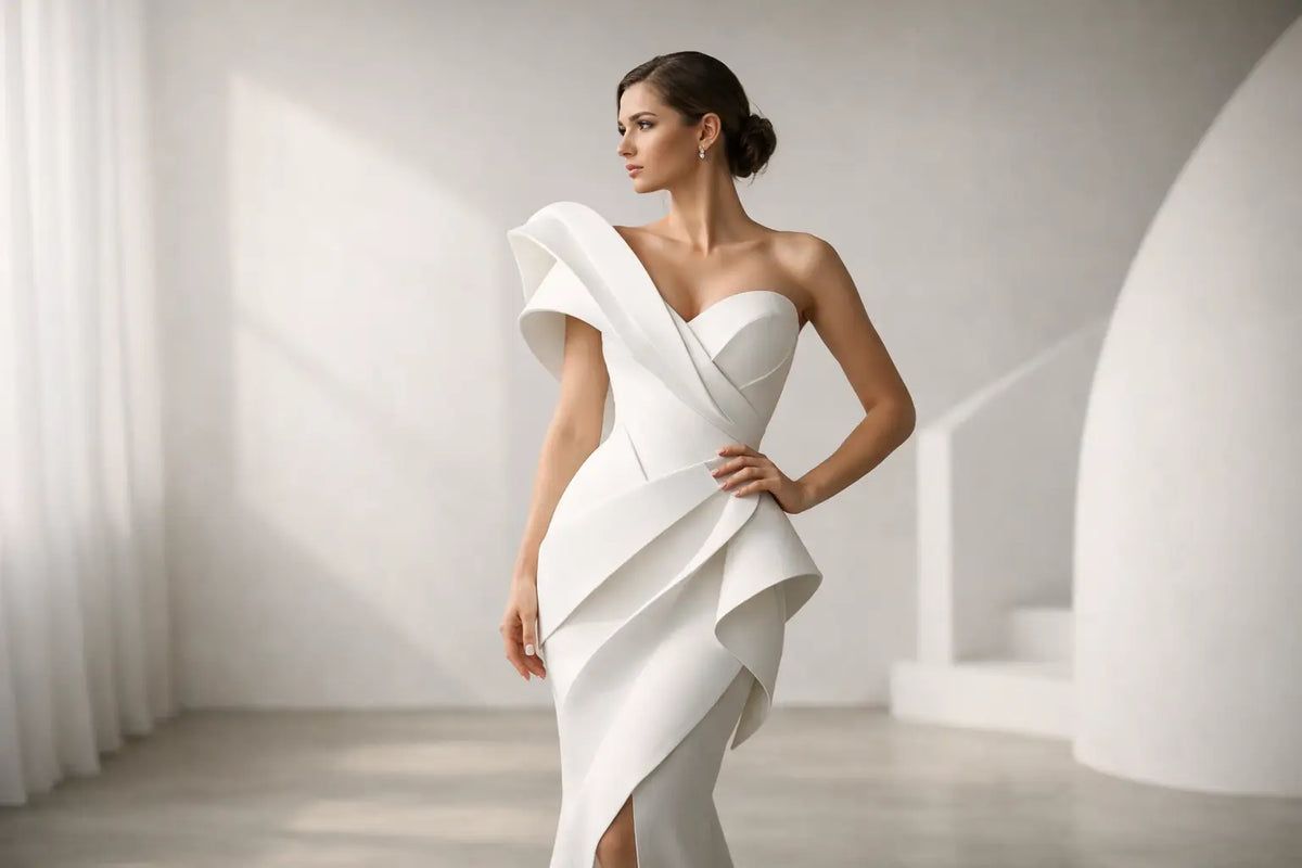 Robe sculpturale femme - l’allure en relief