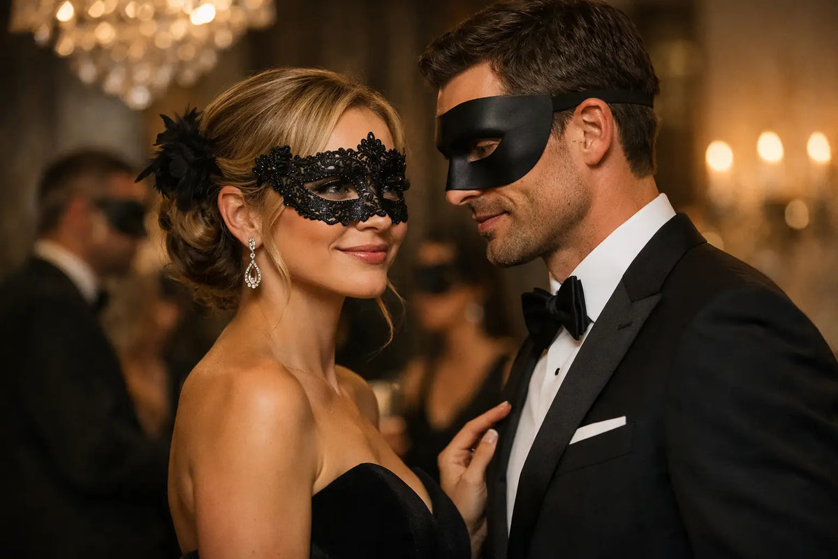 Exemple de look pour bal masqué chic