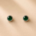 Boucles d'oreilles Méryaset vert