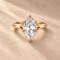 Marquise-Ring — goldfarben