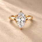 Marquise-Ring — goldfarben