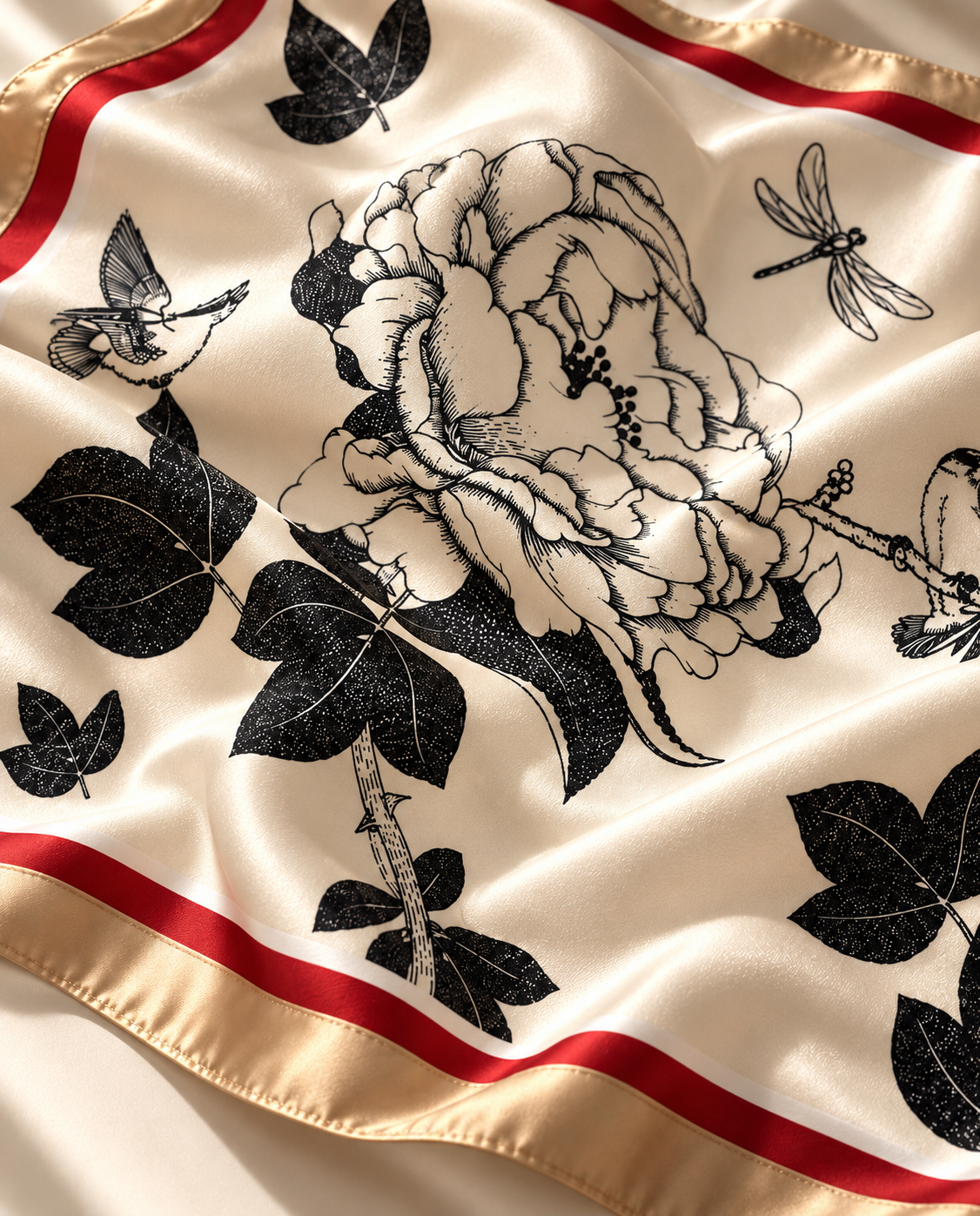 Foulard Rue de Furstemberg — Maison Hind Kroussa Paris