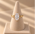 Marquise-Ring — goldfarben