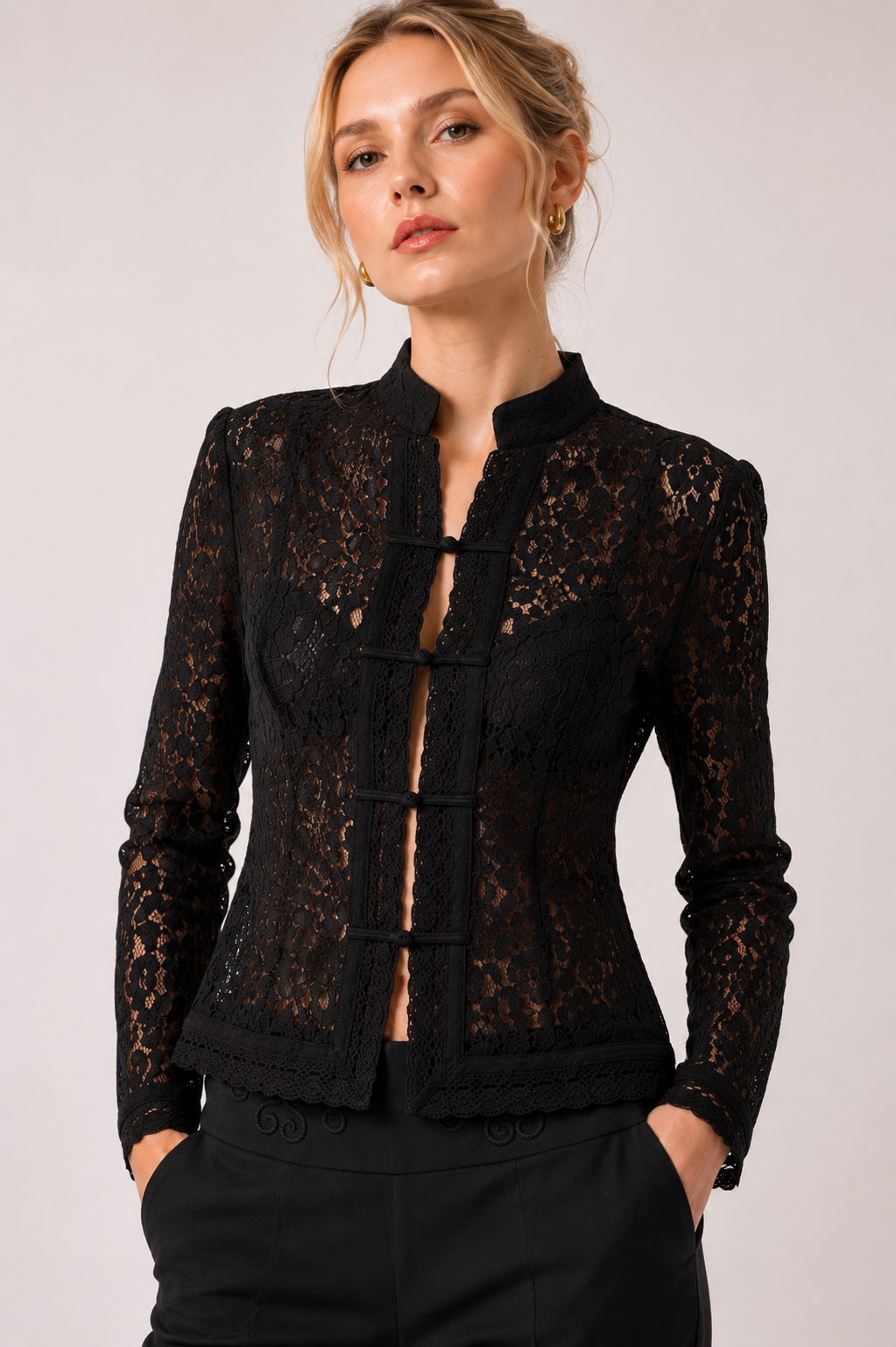 Chemise Alésia en noir