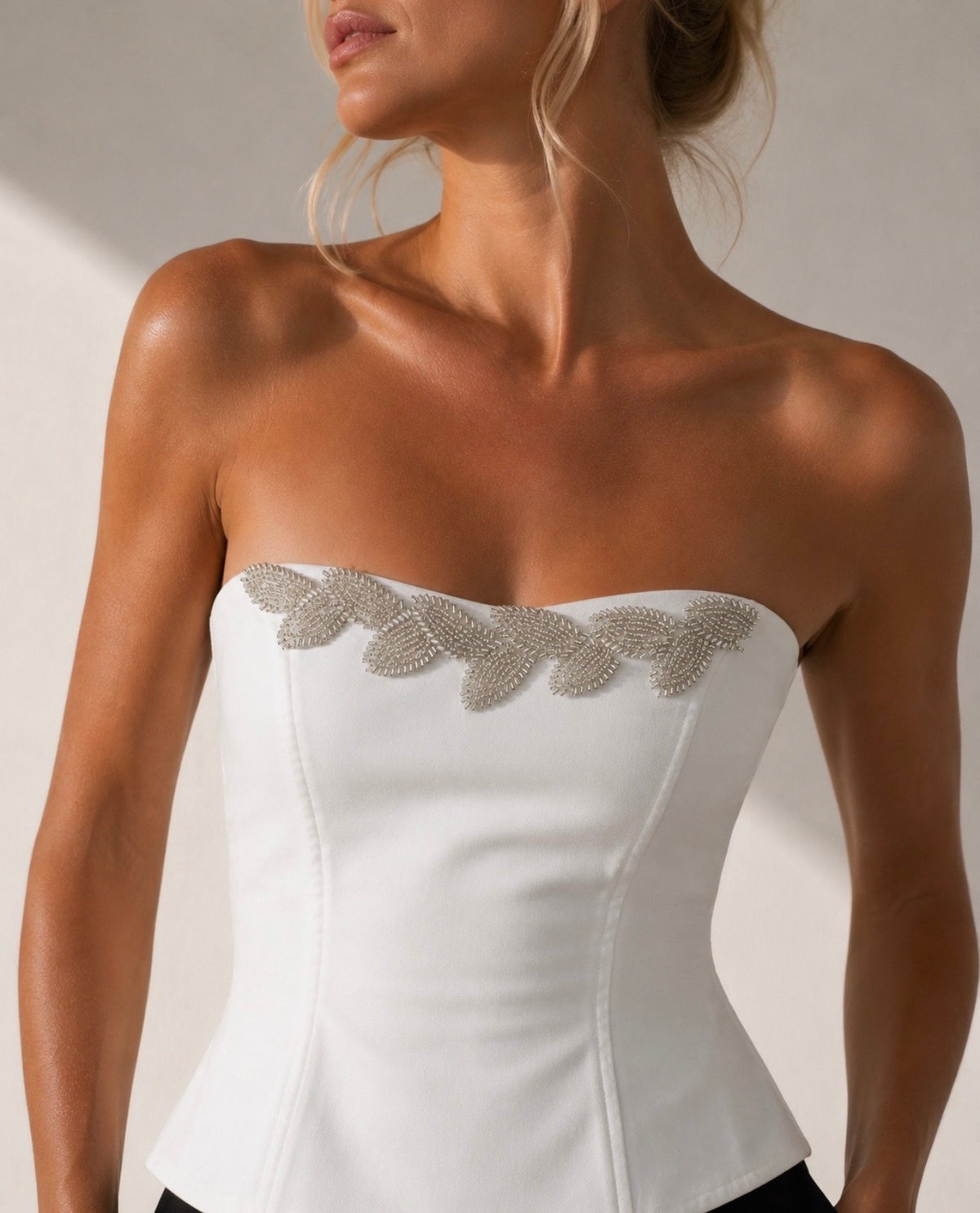 Bustier Aura, blanc
