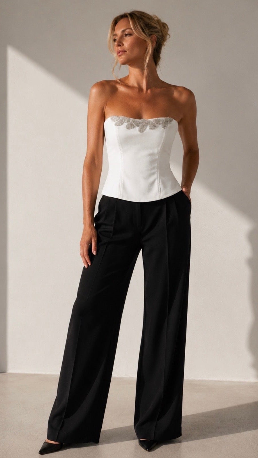 Bustier Aura, blanc