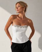 Bustier Aura, blanc
