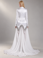 Robe Aphaïa blanche — vue de dos