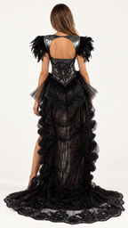 Robe Hécate, noire — Vue de dos