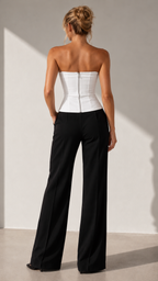Bustier Aura, blanc — Vue de dos