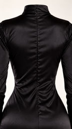 Robe Persé, noire — Détail des finitions