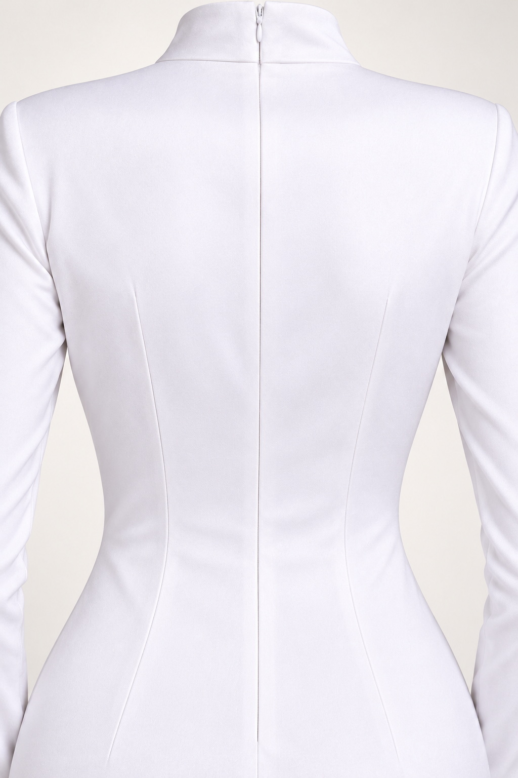 Robe Aléctrona, blanche — Détail des finitions