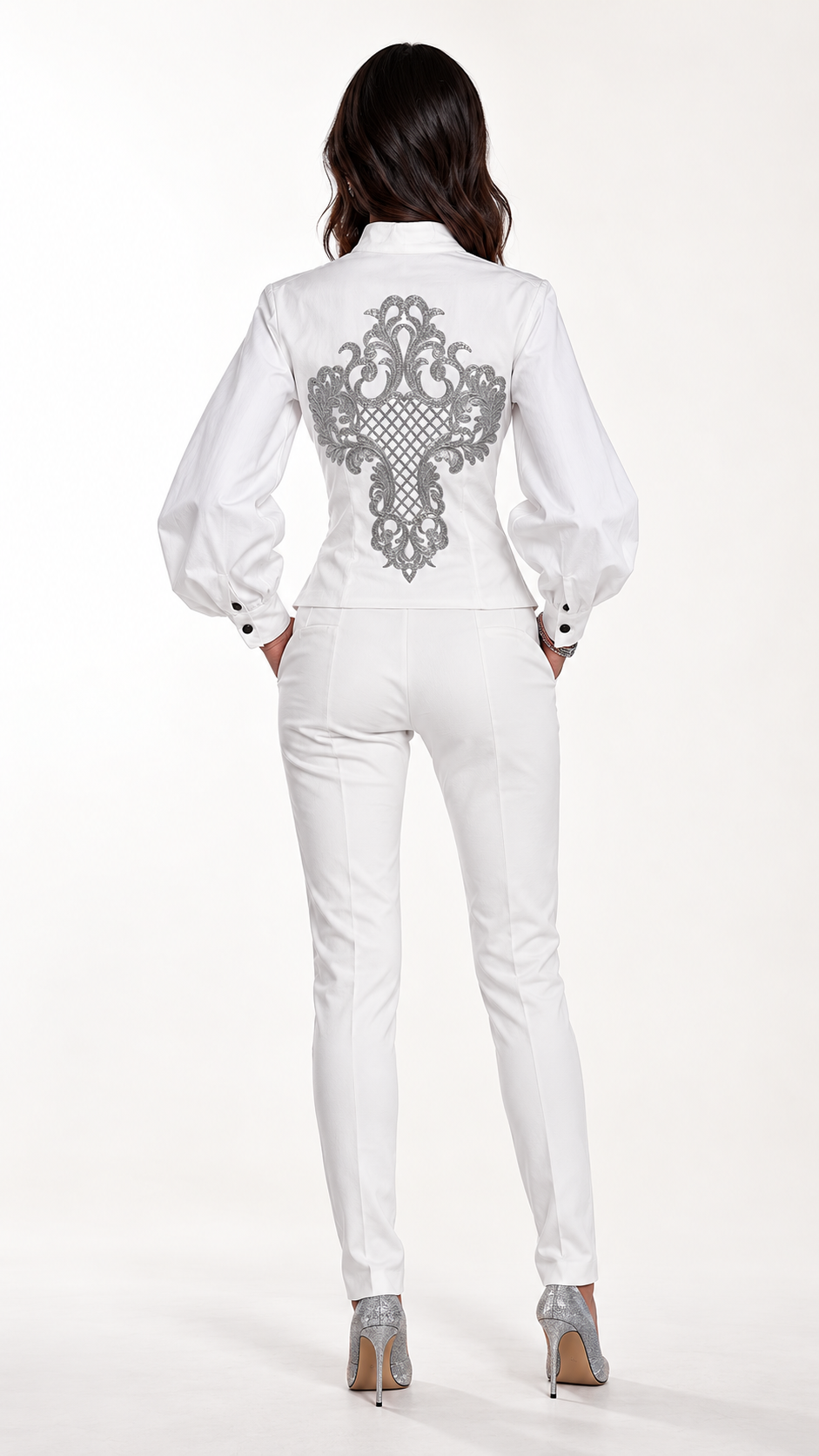 Chemise Thémis, blanche — Vue de dos