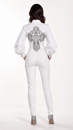 Chemise Thémis, blanche — Vue de dos