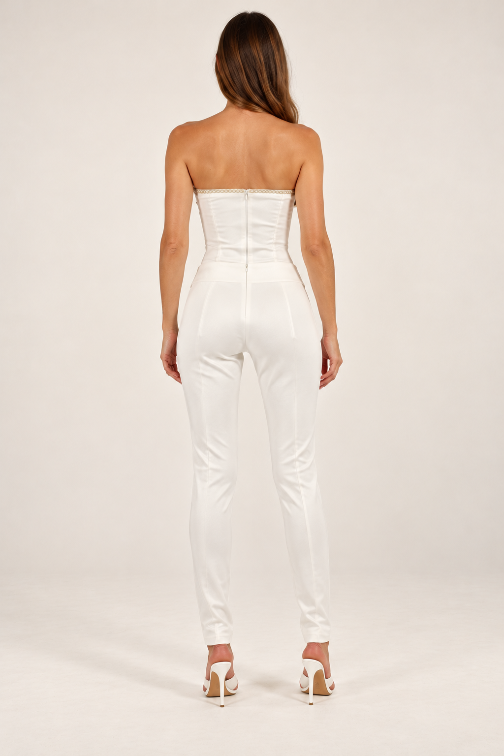 Pantalon Héra, blanc — Vue de dos