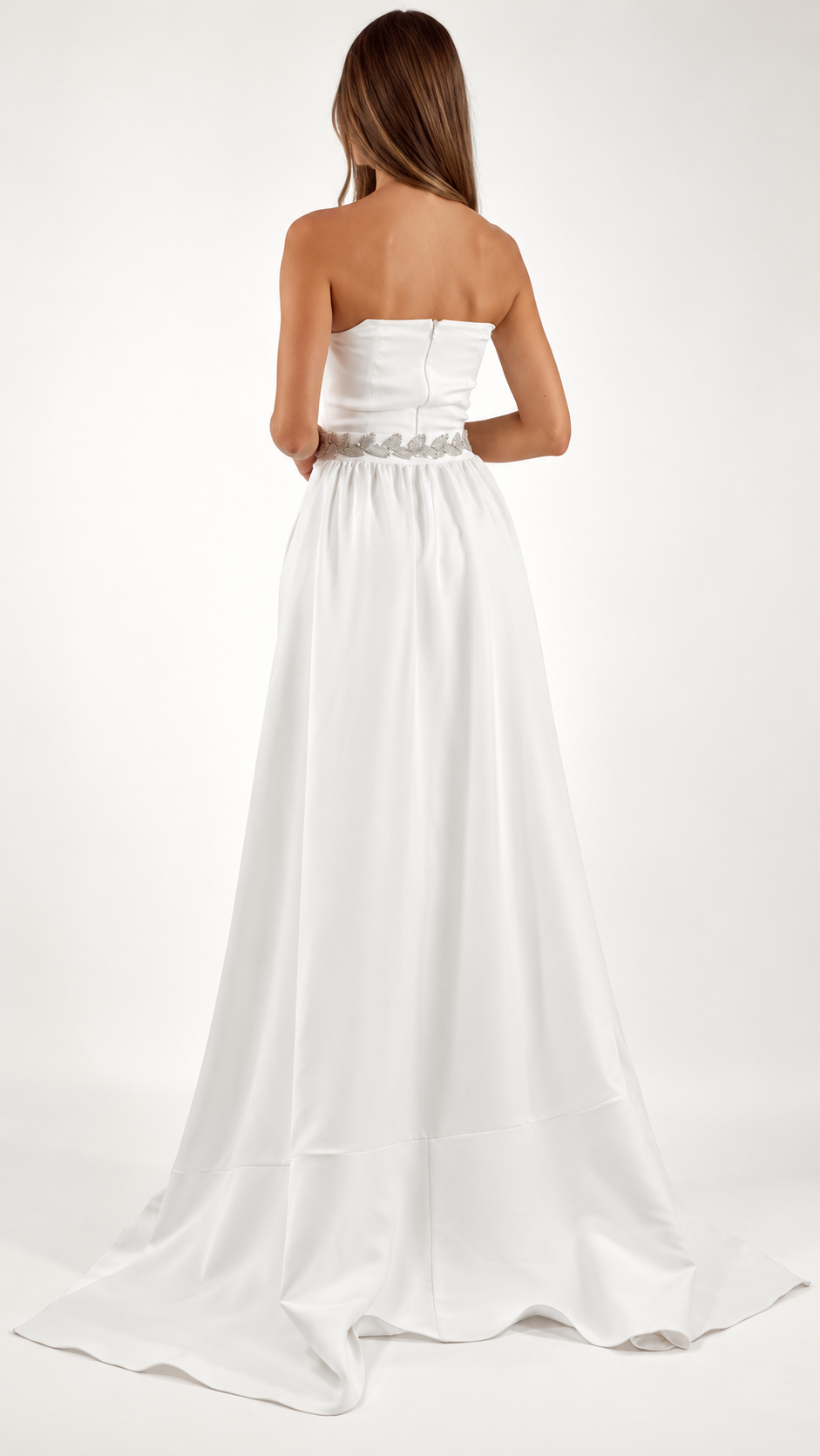 Robe Dioné, blanche — Vue de dos