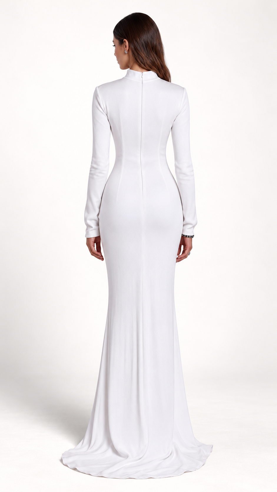 Robe Hébé, blanche — Vue de dos