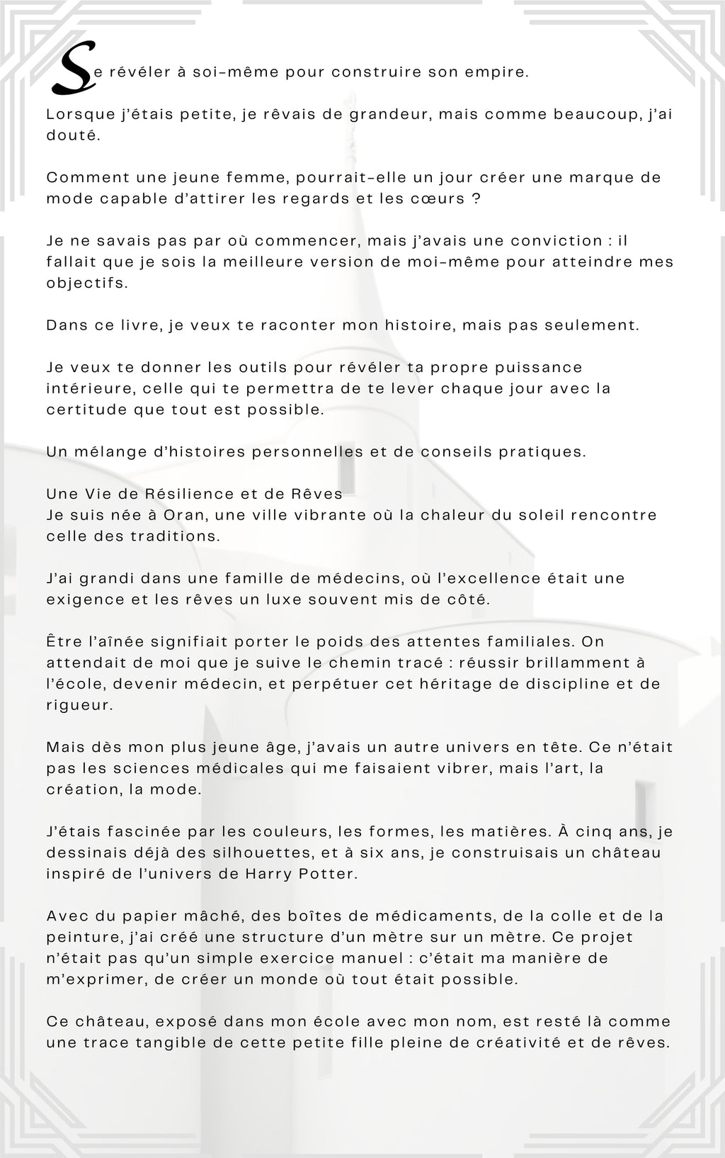 Le livre "Créer, Tomber, Se Relever et Briller"