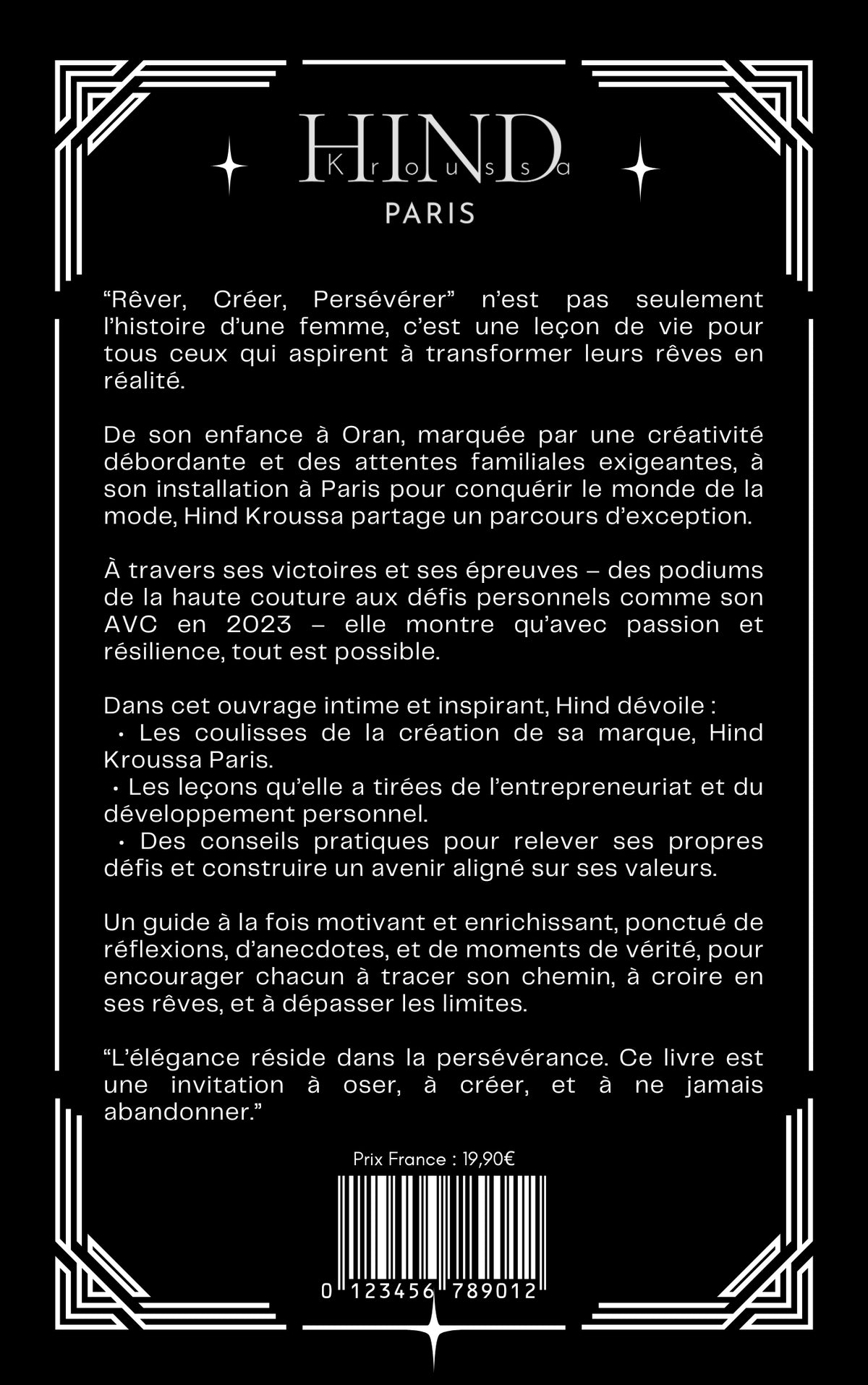 Le livre "Créer, Tomber, Se Relever et Briller"