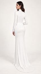 Robe Hestia, blanche — Vue de dos