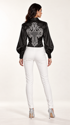 Chemise Thémis, noire — vue de dos