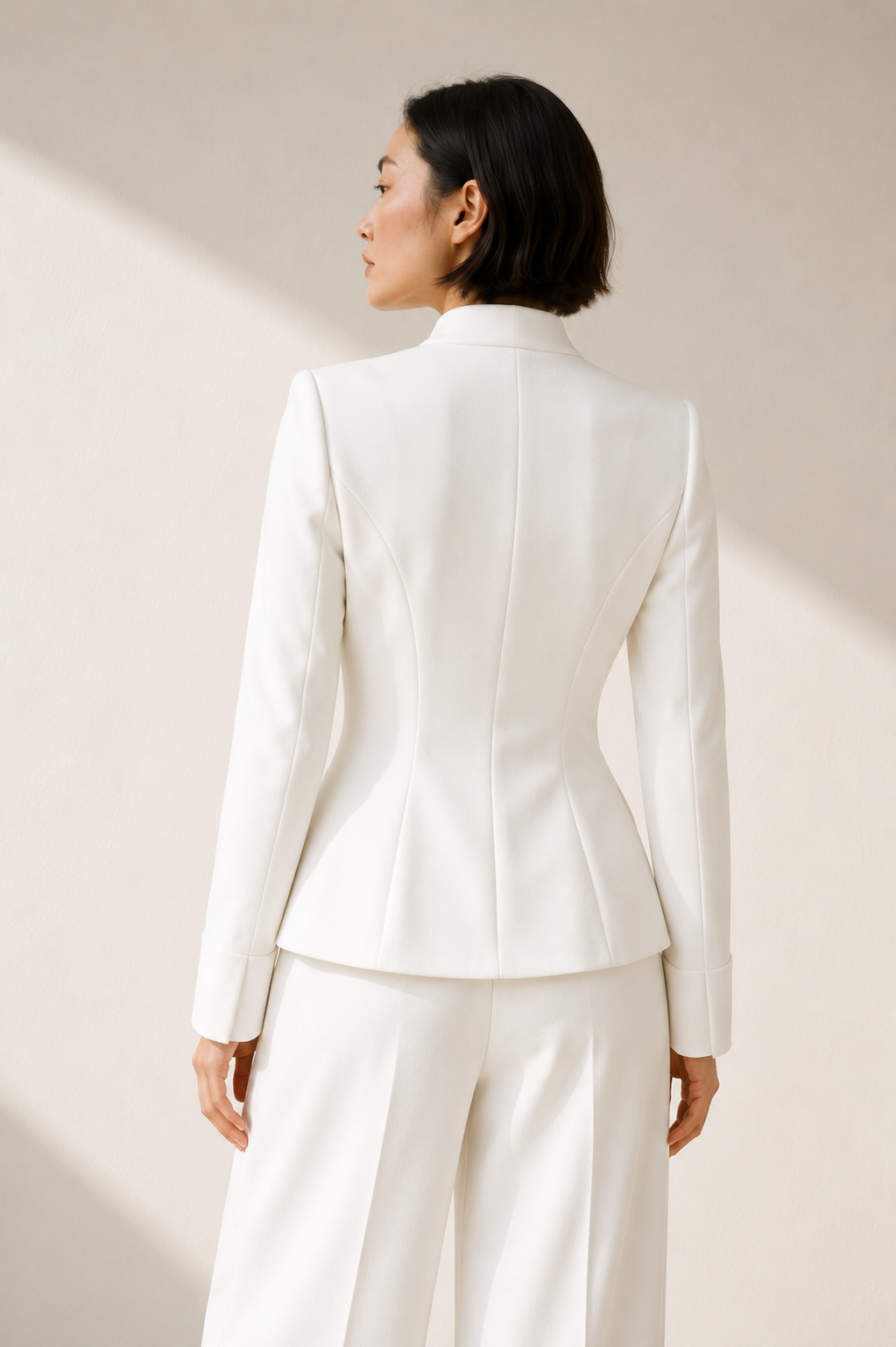 veste Passy
veste blanche femme
veste de tailleur femme
veste élégante femme
veste haut de gamme femme
veste fabriquée en France
veste made in France
veste couture femme
veste col officier
veste chic femme
veste cérémonie femme
veste mariage civil
veste minimaliste femme
veste luxe femme
veste parisienne
maison Hind Kroussa Paris
